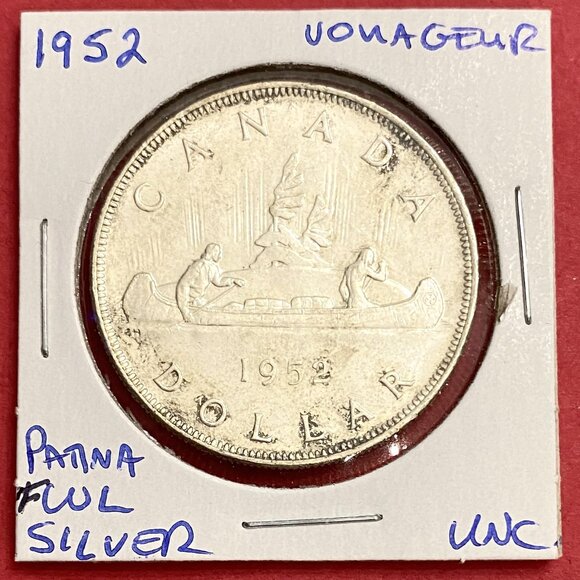 Thrilling Uncirculated Pair of 1952 Canada Silver $1 Coins! - Picture 5 of 16